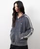 Euggen Eug Pigment Track Hazzi Knit Zip-Up Hoodie_Pigment Blue