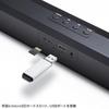 SANWA SUPPLY Bluetooth-enabled Slim Soundbar Speaker MM-SPSBA4