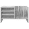 Vinyl Record Cabinet Concrete Grey 78.5 x 35 x 45 cm Particleboard