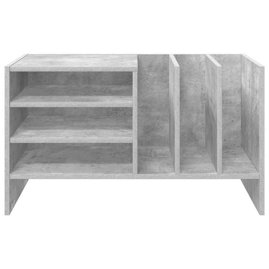 Vinyl Record Cabinet Concrete Grey 78.5 x 35 x 45 cm Particleboard