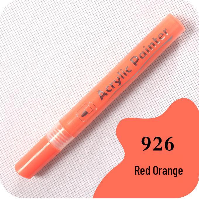 Guan Na 48-Color Waterproof Acrylic Markers for Ceramic, Stone, Graffiti & Coloring