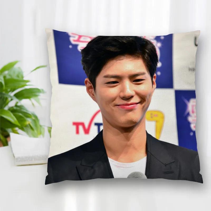 Hot Sale Custom Decorative Pillowcase Park Bo Gum Square Zippered Pillow Cover Best Nice Gift  35X35cm 45x45cm