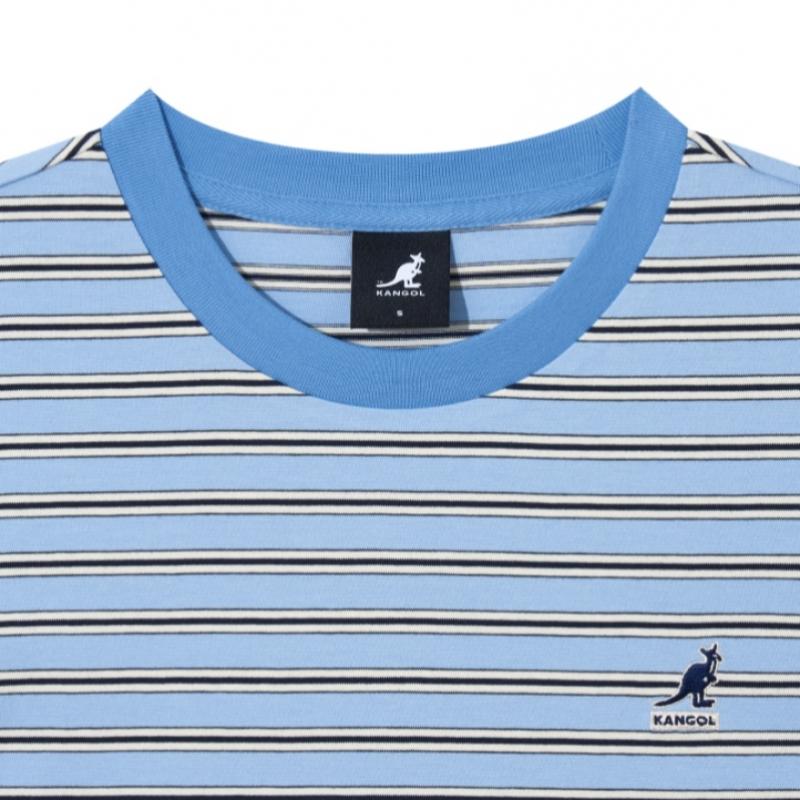 Kangol Women S MulTi STripe T ShirT 2844 lighT Blue