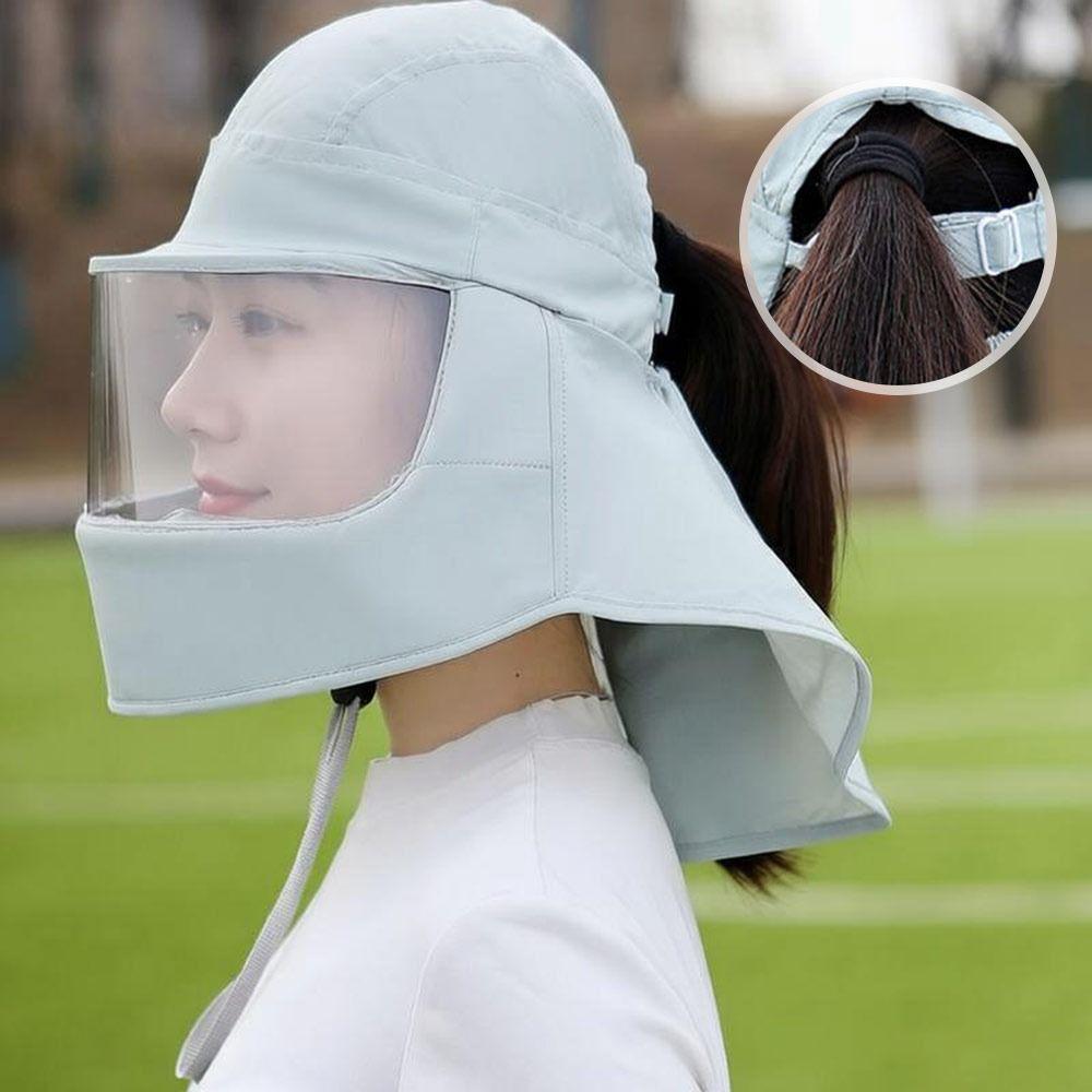 Atmungsaktive Sommer-Sonnenhüte Anti-UV-Gesichtsmaske Neue Sonnenschutz-Gesichtsmaske Sommer