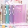 Transparent Colored File Bag A4 Zipper Handbag Gifts Test Paper Storage Bags