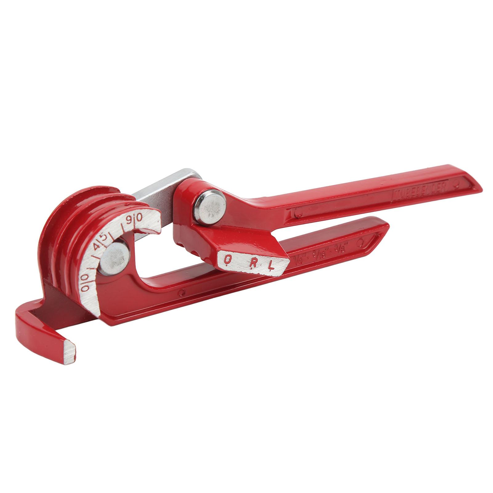 

Red Universal 3 In 1 Manual Tubing Bender Heavy Duty Plumbing Bender 90 Degree for 14 Inch 516