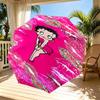 Sexy Doll Print Automatic Open Close Umbrella, Portable Foldable Umbrella, for Outdoor Commute Camping Trip, Ideal Birthday Gift