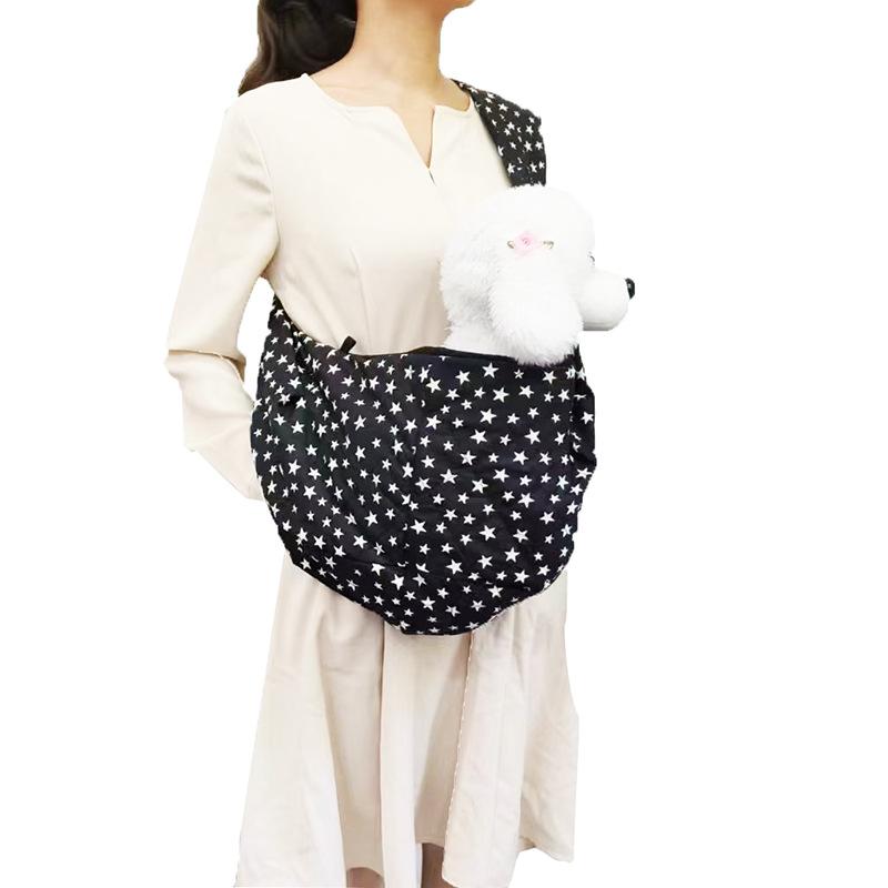 Thickened Winter Warm Dog and Cat Sling Carrier Little Pet Carrier Shoulder Crossbody Pet Slings for Outdoor Traveling Subway