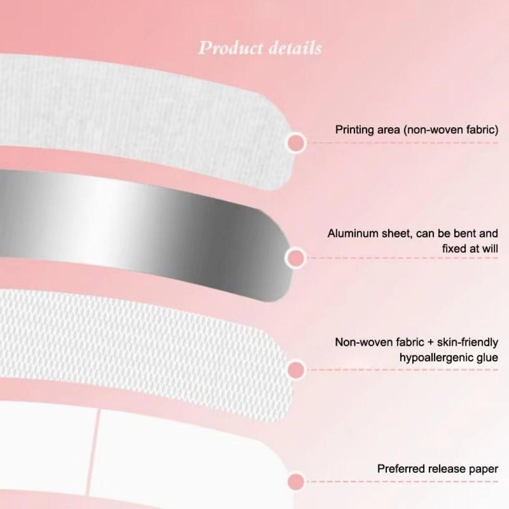 50Pcs Flexible Shaping Nose Shape Corrector Nose Shaping Stickers  External Support Fixation