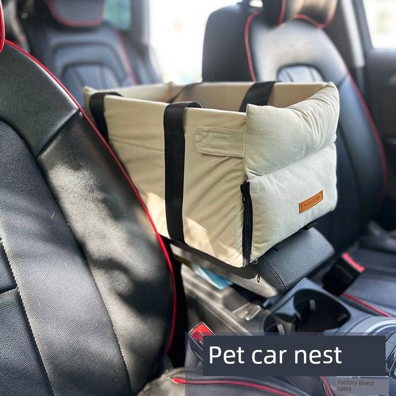 Dog Car Kennel Car Car Pet Mat Cat Safety Seat Central Control Nest Pomeranian Teddy Pet Supplies