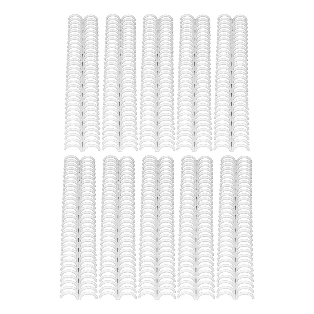 10 Stück Kammbinde-Rücken 150 Seiten 30 Ringe Plastikbinder-Kämme Leicht zu öffnen und zu schließen zum Hinzufügen 19mm für