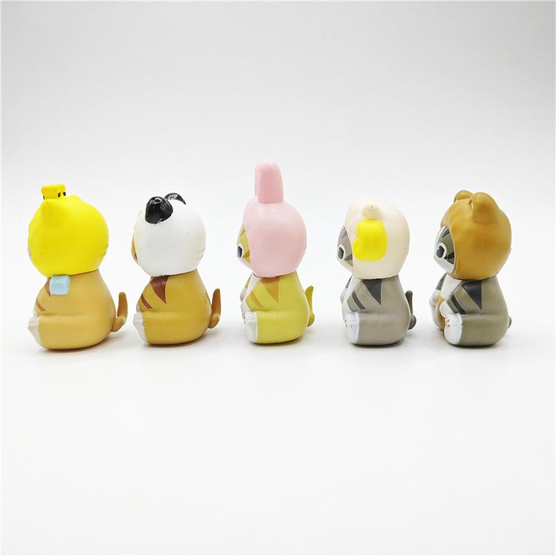 Pvc Mini Unique Animal Figures Featuring Adorable Cats In Bee And Bunny Costumes For Kids