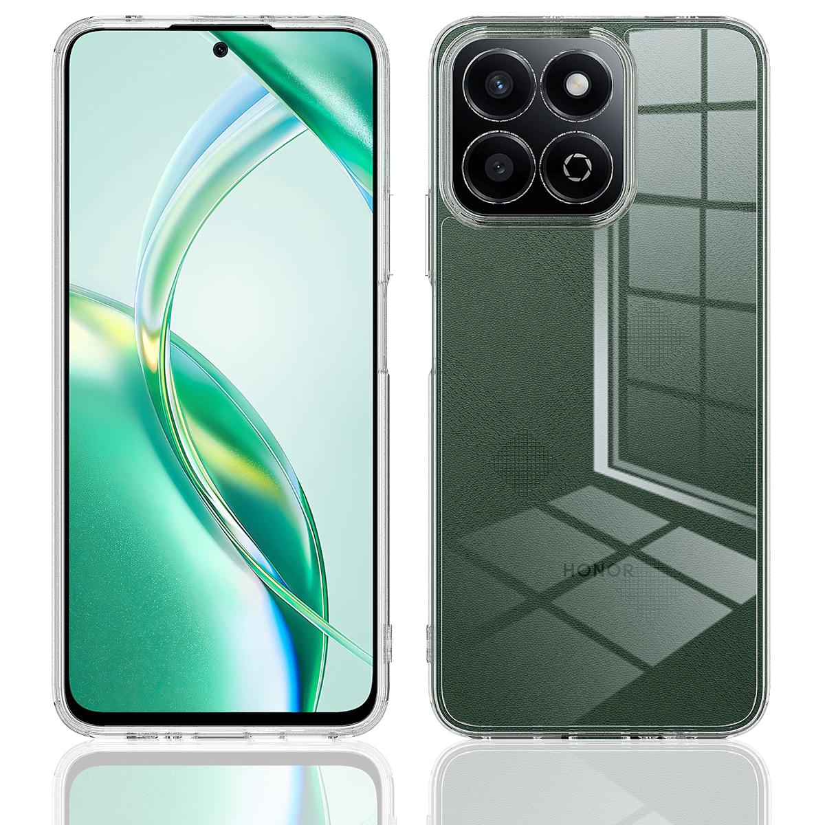 

Для Honor X7c 4G/Honor X7c 5G/Honor Play 60 Plus 5G/Honor 200 Smart 5G Прозрачный чехол для телефона ТПУ+Акрил Противоударная задняя крышка для телефона Clear