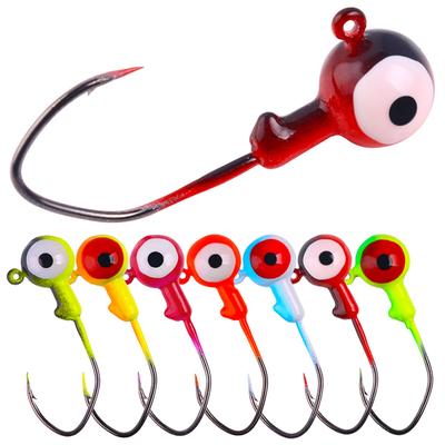 20 piezas de cabeza plomada para pesca en el mar para cebo blando con ojo de 3,5 g, señuelo de plantilla, cebos duros, gusanos blandos, aparejos de pesca
