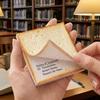 50 Sheets Bread Sticky Notes Removable Adhesive Food Theme Memo Pads Toast Sticky Notes  Office Use