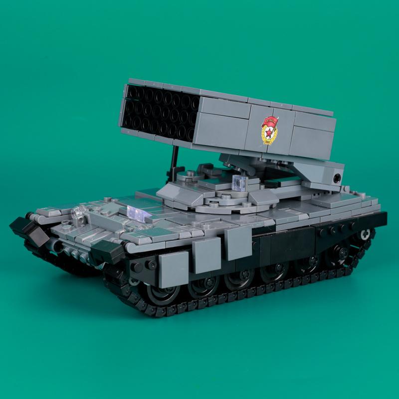 MOC WW2 Militray Soviet T34 Main Battle Tank Model Building Blocks War Scene Russia Fighter Armored Car Bricks Toys Boys Gift