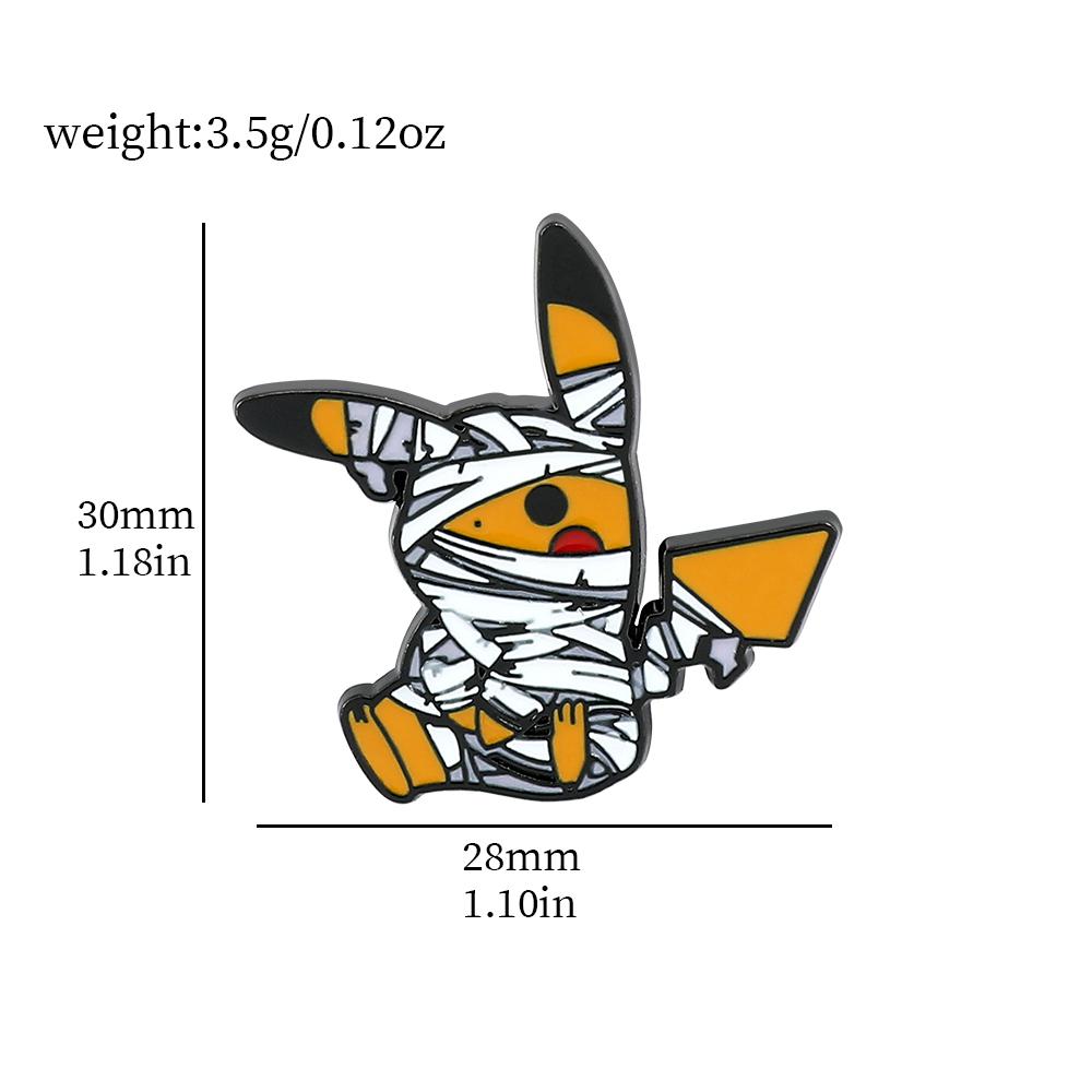 Anime Pokémon Emaille-Anstecker für Rucksäcke Niedliche Pikachu Gengar Glurak Broschen Metall Emaille Abzeichen Pins Pokemon Sammlung Geschenk
