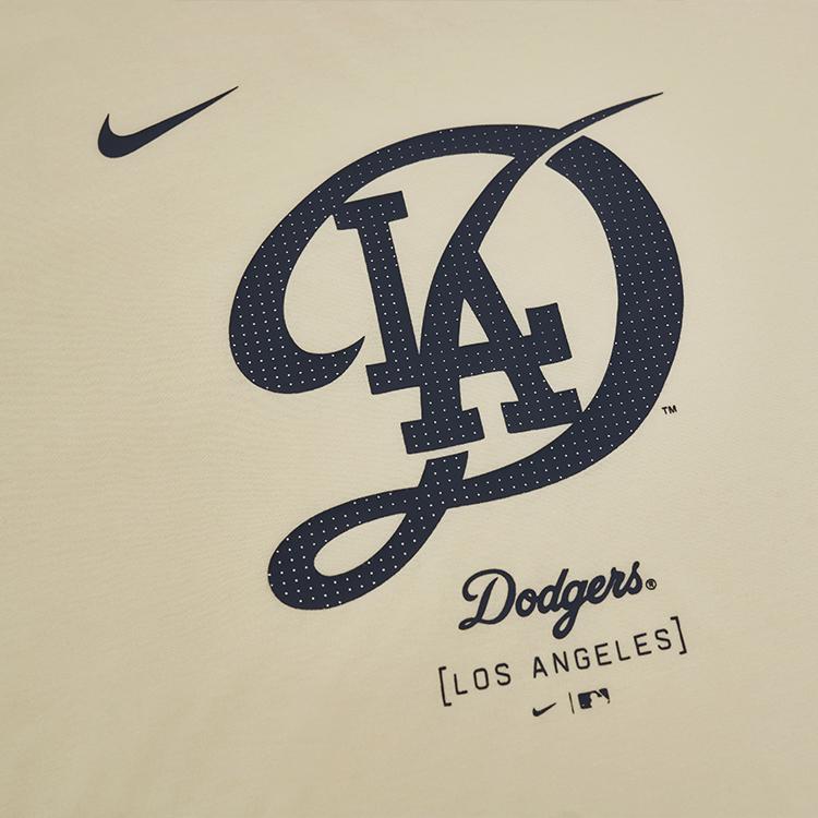 Nike X MLB Comfortable Stylish Letter Drop Shoulder Short Sleeve T-Shirt Kids Tops Khaki 3Z3B7NMCC-LAD