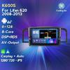Compatible with Lifan 620 08-13: Android Central Control Screen with GPS, Reversing Camera, and Wireless CarPlay.