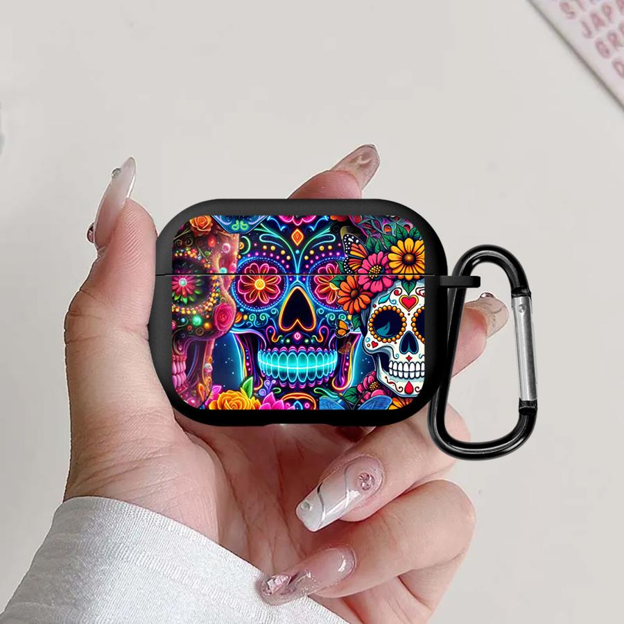 

Чехол для Airpods Pro3 3 Pro Pro2 1 4 2 Чехлы для наушников Покрытия Ярко окрашенные Скелеты Airpods 3