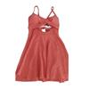 2Pcs/Set Women Swimsuit Set V-Neck Backless Swimwear Dress High Waist Swimming Briefs Set Quick Drying