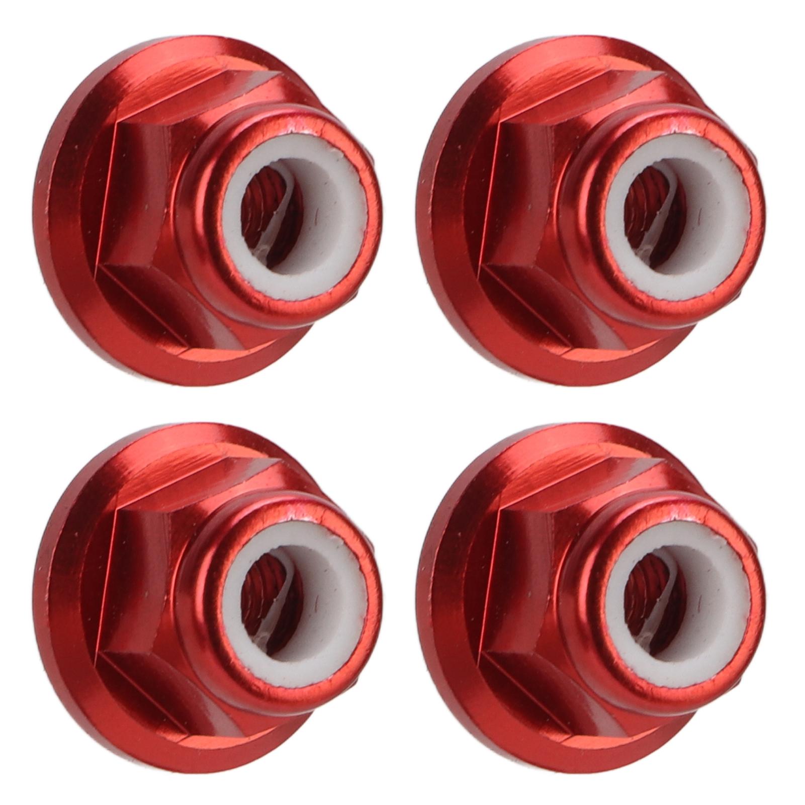 

4 шт. Гайки для радіокерованої машини M4 Алюмінієвий сплав 4 мм Внутрішній діаметр Аксесуар для радіокерованої машини для 1 10 Пульт дистанційного керування