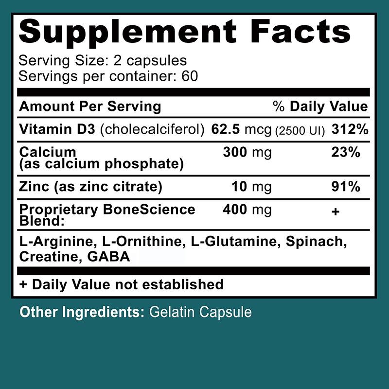 Pslalae - L-Arginine & Vitamin Mineral Capsules - Bone and Joint Health