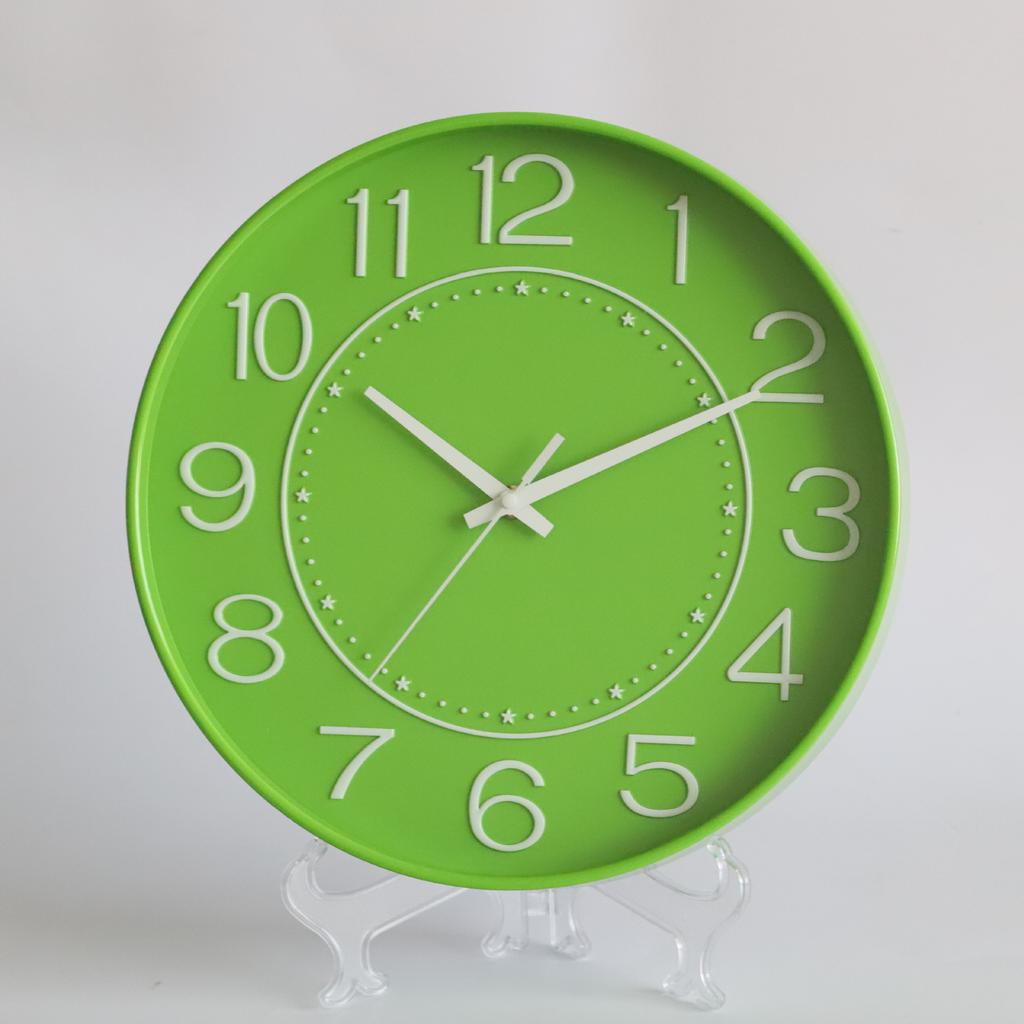 12 Inch 30CM Silent Wall Clock, Creative and Fashionable, Three-dimensional Digital Minimalist Clock for Home Living Room