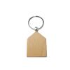 10 Pieces Blank Key Chain Removable Wood Keychain Backpack Purse Keyring Removable Portable Organizer Handicraft Supply