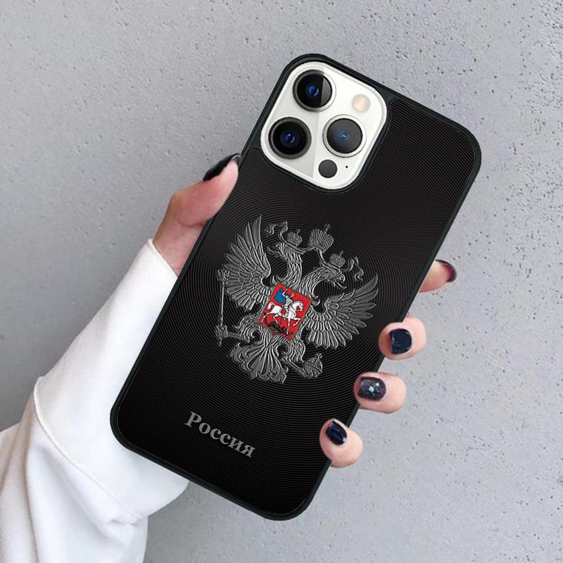 Russia Russian Coat Of Arms Phone Case For iPhone 17 Air 15 16 16e 11 12 13 14 Pro Max Cover For iPhone 17 Air Max Plus Fundas