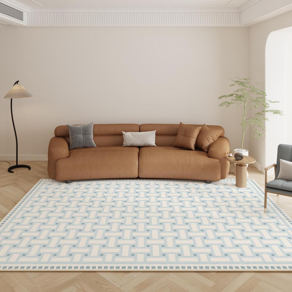 Modern Simple Waterproof Carpet and Coffee Table Set for Living Room and Bedroom