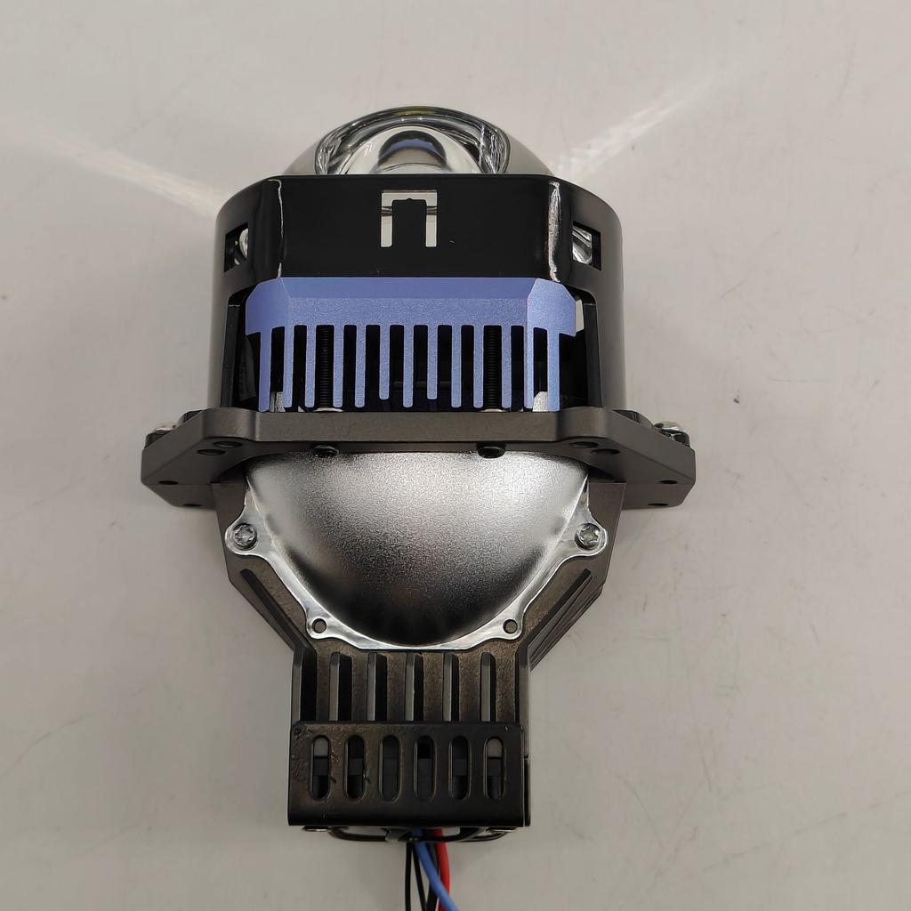 F75 Car Led Headlight Square 3 Inch Double Light Lens Ultra Bright High Beam Low Beam Laser Lens 75W High Power