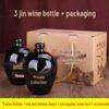3 Jin Ceramic Wine Bottle Packaging Box: Sealed Earthenware Jar for Baijiu Storage & Preservation (Empty) B3W-ZH0.