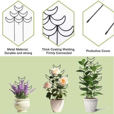 Metal Indoor Plant Trellis for Climbing Plant Small Garden Trellis for Potted Plant Outdoor Flower Plant Support