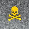 Car Stickers Hazard Warning Skulls Crossbones Reflective Decoration For Rearview Mirrors Windshield Bumper Trunk Motorcycle