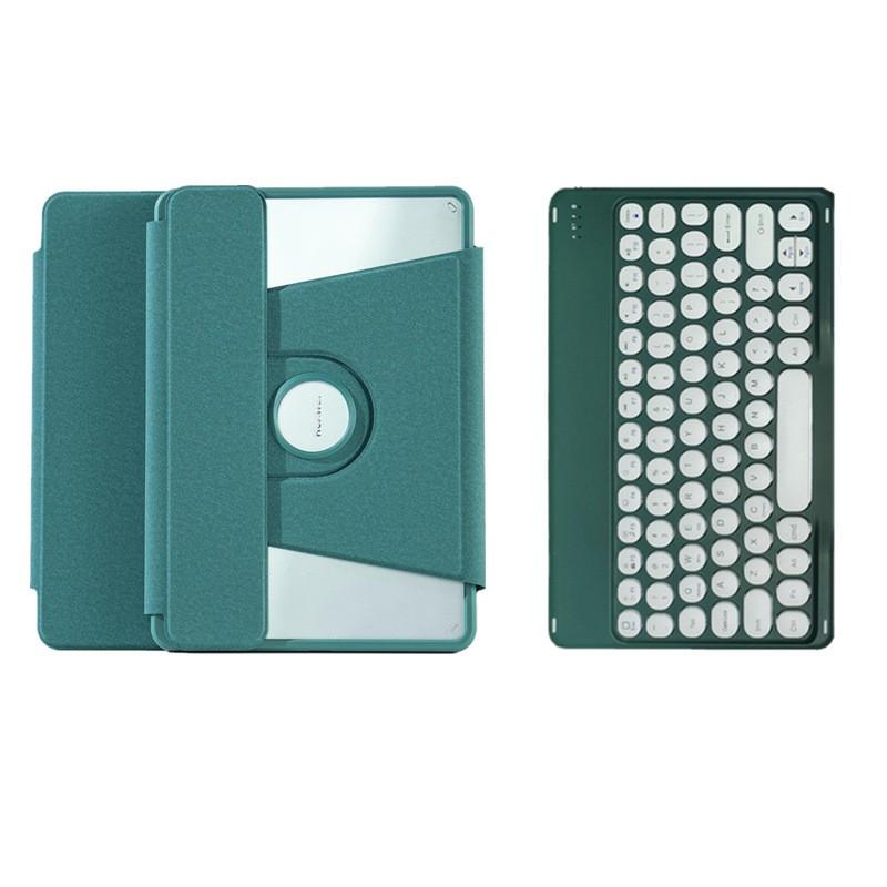 IPad 11th Gen Case With Rotating Stand Keyboard Cover Stylus Slot Auto Sleep/Wake PU Leather Air 11 Pro