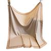 Letter Diagonal Silk Pattern 90 Square Scarf Printed Imitation Silk Fashionable Versatile Shawl Outer Headscarf Scarf