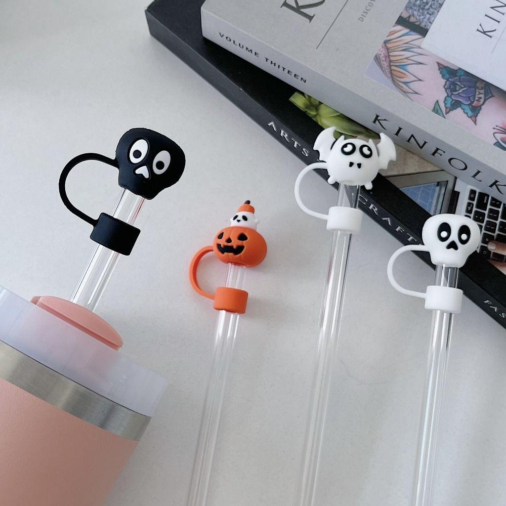 

Silicone Drinking Dust Cap Cup Accessories Straw Tips Cover New Silicone Straw Plug Kitchen