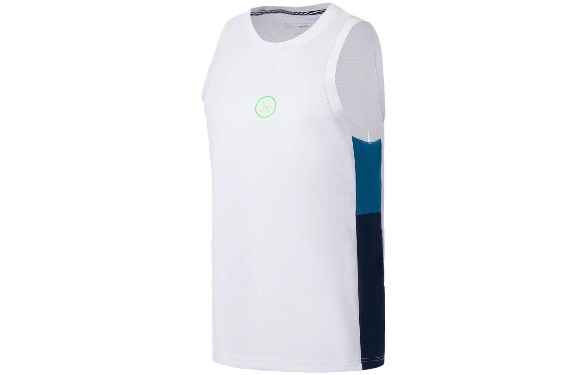 Li Ning Basketball Jersey Men s White AAYS041-10 XS
