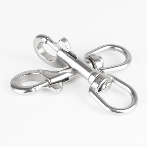 Bolt Snap Trigger Hook, Gun Hook, Marine Swivel Snap Hook, 316 Stainless Steel Dog Lead Clasp, Carabiner, Spring Buckle, 360 Rotation, Climbing/Pack
