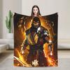 Sub-Zero Mortal Kombat Wool Blankets Fashion Throw Blankets for Home Hotel Sofa 200x150cm Plush Thin Quilt