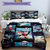 3pcs Jack and Sally Friends Bedding Set Includes Quilt Cover and Pillowcases, Suitable for All Seasons F050