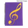 Flexible 20 Pages Piano Music Score Folder A4 Music Book Clip Sheet Note Folder Piano Paper Sheets Music Binder For Practice