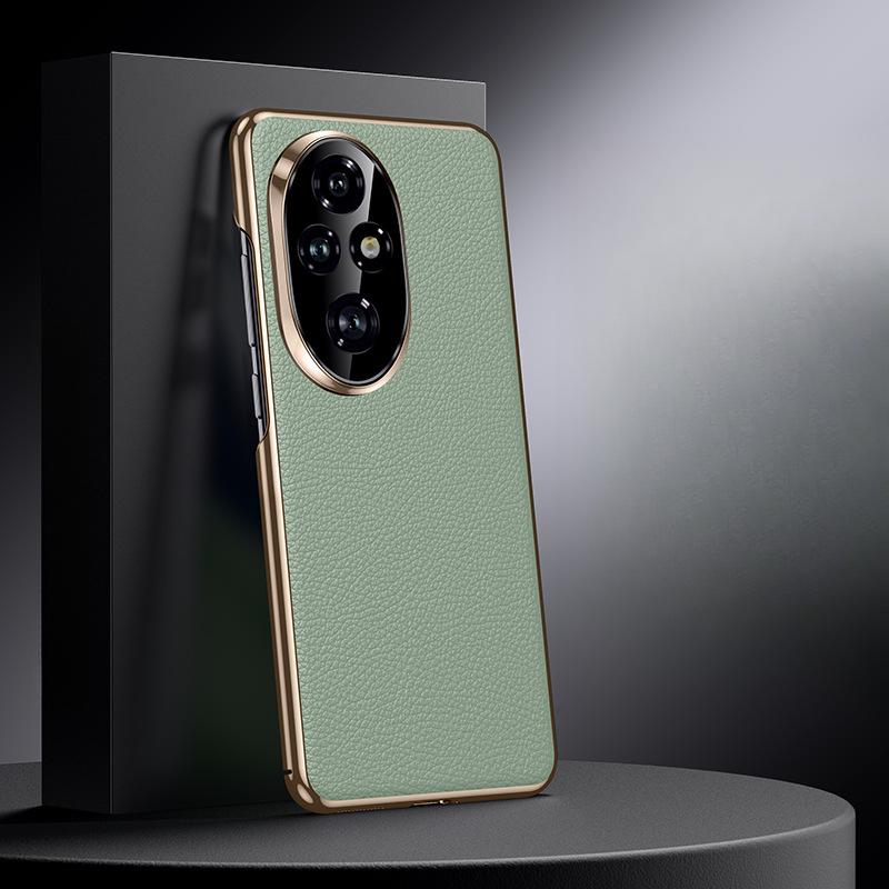 Suitable for Honor 200pro Mobile Phone Case Business 100por Anti-fall Lens Full-inclusive High-end Leather Case for Men and Women