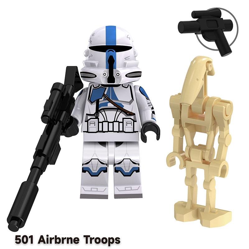 Set Jucărie Blocuri de Construit Soldat Clonă Războiul Stelelor Pentru Copii Material Plastic Înălțime 4,5 cm