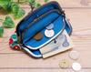 Made in Japan Gama-guchi Wallet Coin Purse Camellia Parent-and-Child Gama-guchi Cotton 10.5 × 17 × 1.5 cm