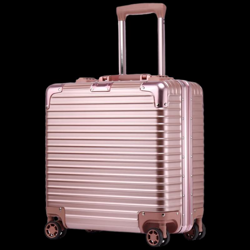 BATANUV Fashion Aluminum Frame Travel Luggage 18 inch