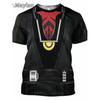 T-shirt Confortable en Polyester pour Garçons Enfants de 4 à 15 Ans à Manches Longues T-shirt Imprimé en 3D Dessin Animé Vêtements pour Enfants