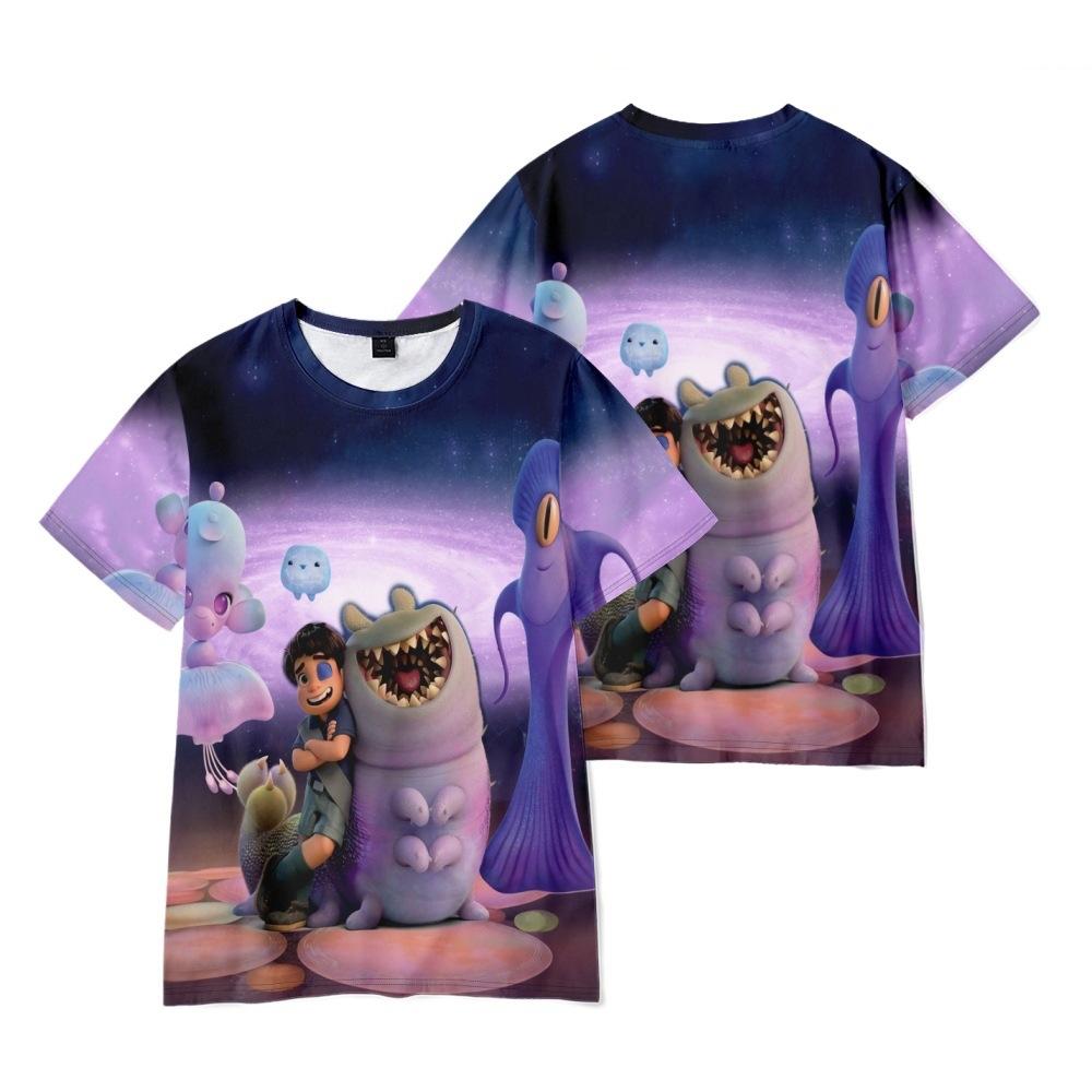 

NEW Fashion Elio Cartoon T Shirts for Women Men Summer Clothing Fitness O Neck Man T-shirt Oversized Men T-shirts Tops XXS фиолетовый