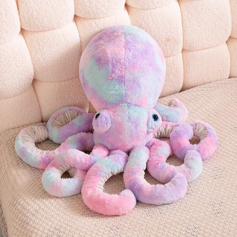 Creative Candy Octopus Marine Organism Super Soft Dolls Throw Pillow Toys Cartoon Dolls Girls Birthday Gifts Home Party Decor